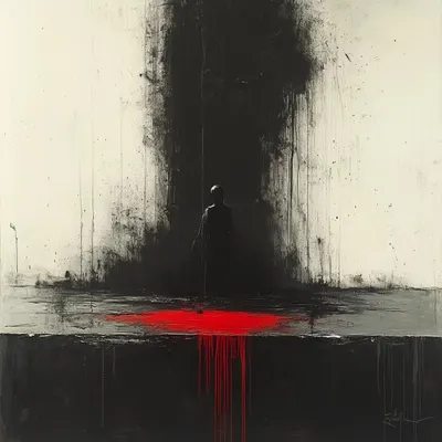 Falling in love with this and that scares me, because death is always waiting - AI artwork, 2 Apr 2025