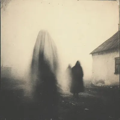 In the face of aggression, even ghosts tremble - AI artwork, 6 May 2025
