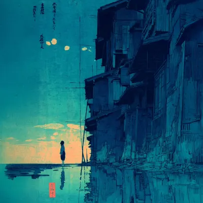 Crushed by life's finitude - so unjust, so hard to bear. No glory, no grand farewell, just an end. Simply… the end - AI artwork, 1 May 2025