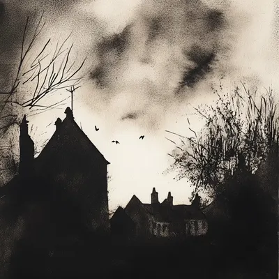 In the face of aggression, even ghosts tremble - AI artwork, 6 May 2025