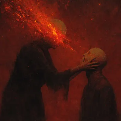 everything will burn - AI artwork, 7 May 2025