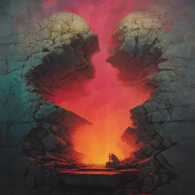 to the heart of darkness! - AI artwork, 17 May 2025