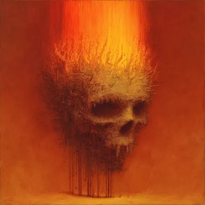 everything will burn - AI artwork, 7 May 2025