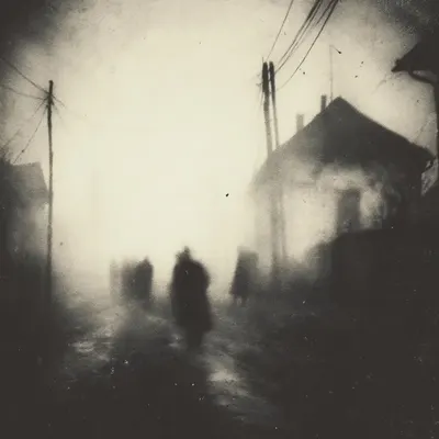 In the face of aggression, even ghosts tremble - AI artwork, 6 May 2025