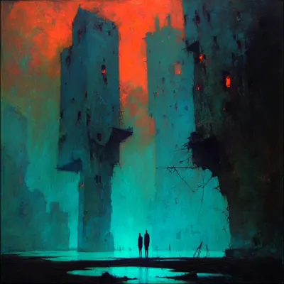It feels like we are watching ourselves — a world of mirrors - AI artwork, 3 May 2025