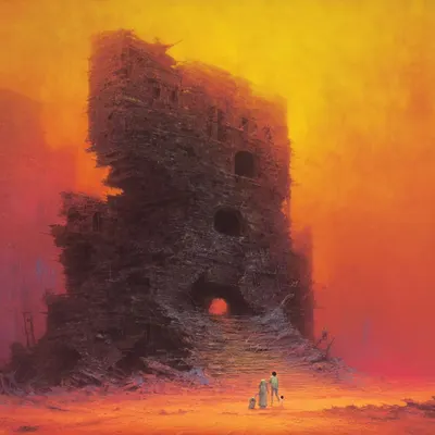 to the heart of darkness! - AI artwork, 17 May 2025
