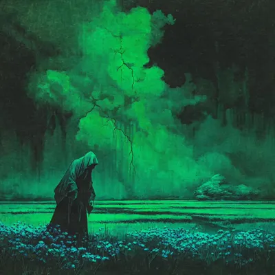 The question keeps coming back, haunting my thoughts and stealing my sleep. But what does it matter when it always leads me to the same empty place? - AI artwork, 9 May 2025