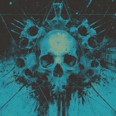 civilization of death, alive skeletons - AI artwork, 1 Jun 2025