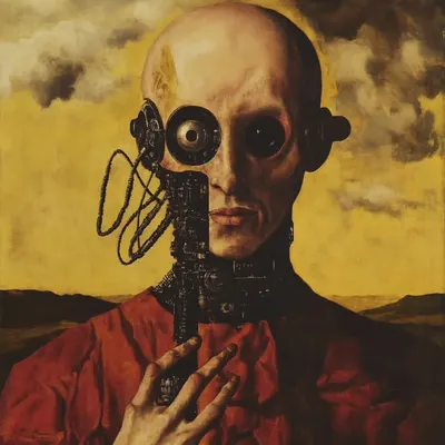 Billionaires are racing to escape death, investing in biotech, AI, and digital consciousness. The rest of us are dying slowly in offices, feeding the machine that funds their ideas. Immortality is being designed for the few, paid for by the exhaustion of the many - AI artwork, 7 Jun 2025