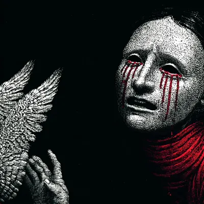 They smile. We bleed. Who let them in? - AI artwork, 4 Jun 2025