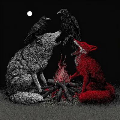 the dance of the mans fall - AI artwork, 25 Jun 2025