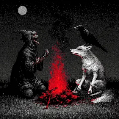 the dance of the mans fall - AI artwork, 25 Jun 2025