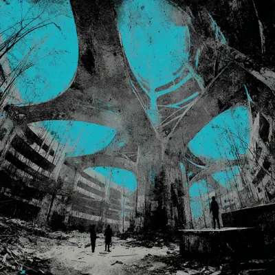 civilization of death, alive skeletons - AI artwork, 1 Jun 2025