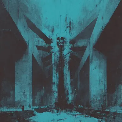 civilization of death, alive skeletons - AI artwork, 1 Jun 2025