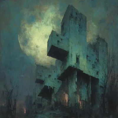 navigating through maze of bad dreams - AI artwork, 14 Jun 2025