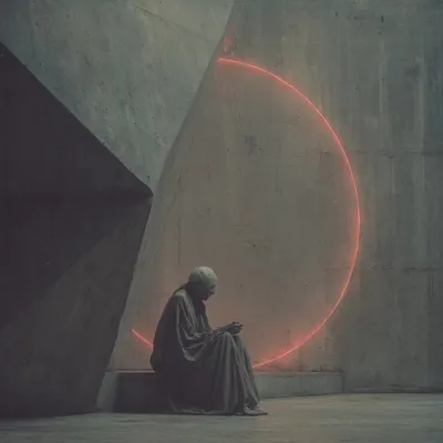 true strength speaks in silence - AI artwork, 8 Jun 2025