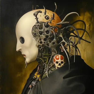 Billionaires are racing to escape death, investing in biotech, AI, and digital consciousness. The rest of us are dying slowly in offices, feeding the machine that funds their ideas. Immortality is being designed for the few, paid for by the exhaustion of the many - AI artwork, 7 Jun 2025