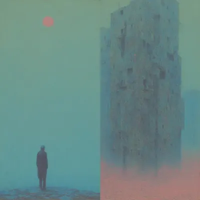when the world ends, where I be? - AI artwork, 22 Jul 2025