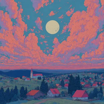 villagers - AI artwork, 26 Jul 2025