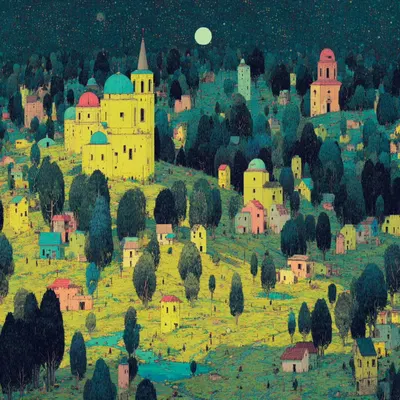 villagers - AI artwork, 26 Jul 2025