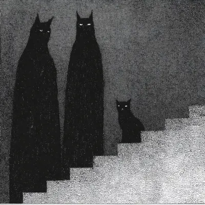 I can see them. In corners, reflections, in the shadows. Passing me by - AI artwork, 3 Jul 2025
