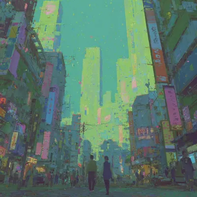 A quiet soul wandering the labyrinth, half of me still listening to the wind in the grass. I was born where fields breathe silence, now I wake to the hum of concrete. Two worlds are so different, yet side by side. I walk between them each day, like stepping from dream into daylight, one foot in the soil, the other in the city - AI artwork, 1 Aug 2025