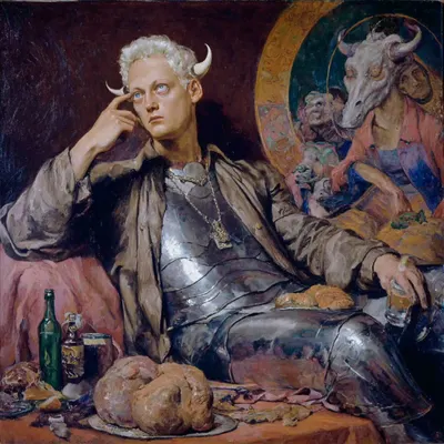 How vain must a man be to think he understands the world — and even dares to speak on its behalf - AI artwork, 21 Aug 2025