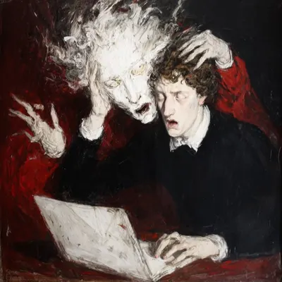 Show me the fucking e-mail or it didn't happen. Modern realities. Really? - AI artwork, 30 Sep 2025