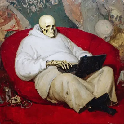 Show me the fucking e-mail or it didn't happen. Modern realities. Really? - AI artwork, 30 Sep 2025