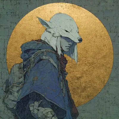 what happens when a lone wolf finds a pack? - AI artwork, 15 Sep 2025