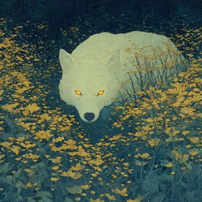 what happens when a lone wolf finds a pack? - AI artwork, 15 Sep 2025