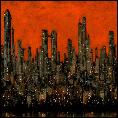 shattered in the city, drowning in vanity - AI artwork, 27 Sep 2025