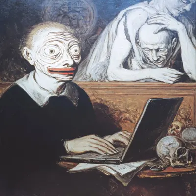 Show me the fucking e-mail or it didn't happen. Modern realities. Really? - AI artwork, 30 Sep 2025
