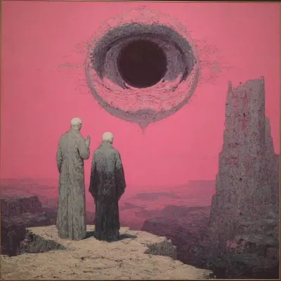 Too many words, not enough meaning. Everyone just jamming to their own noise - AI artwork, 31 Oct 2025
