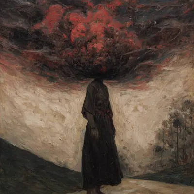 burning - AI artwork, 23 Oct 2025