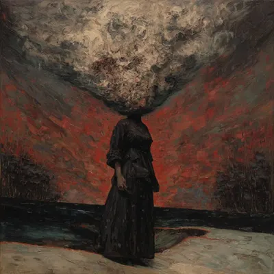 burning - AI artwork, 23 Oct 2025