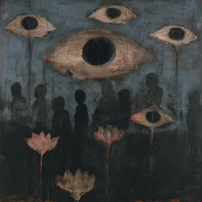 Hey guys, how are you so good at pretending you're not afraid? - AI artwork, 20 Oct 2025