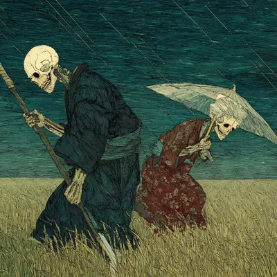 No life in the grain, no gods in the sky - AI artwork, 18 Oct 2025