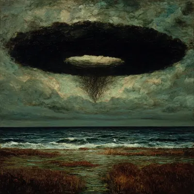 Above all there is nothing. From that we are born - AI artwork, 17 Oct 2025