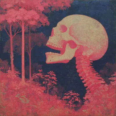 Too many words, not enough meaning. Everyone just jamming to their own noise - AI artwork, 31 Oct 2025