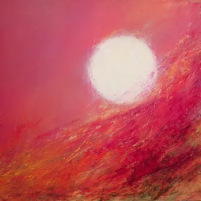 Some days the pressure is so high it feels like it’s crushing my teeth, but it is fine. Because then I remember the white sun that brings both life and death. If only I could be the ray - AI artwork, 22 Oct 2025