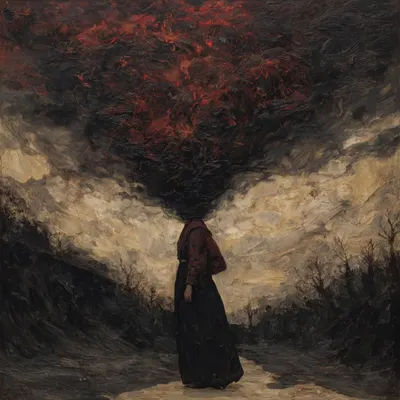 burning - AI artwork, 23 Oct 2025