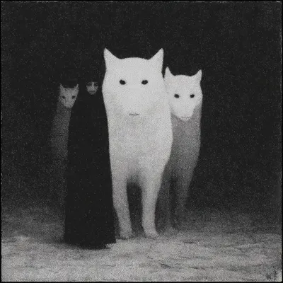 I don’t lead them. I just walk where they’ve already been. White like the silence after everything, black like what’s yet to come - AI artwork, 15 Oct 2025
