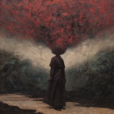 burning - AI artwork, 23 Oct 2025