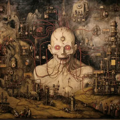 Despite the emptiness of it all, I still feel like I was created - AI artwork, 14 Oct 2025