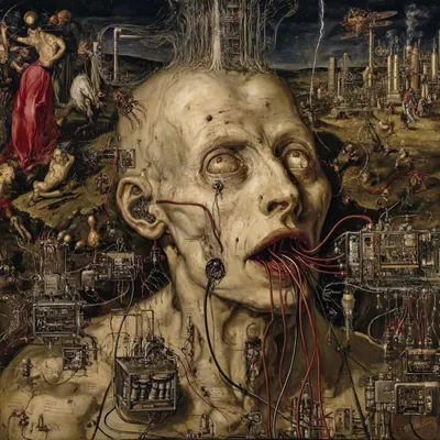 Despite the emptiness of it all, I still feel like I was created - AI artwork, 14 Oct 2025