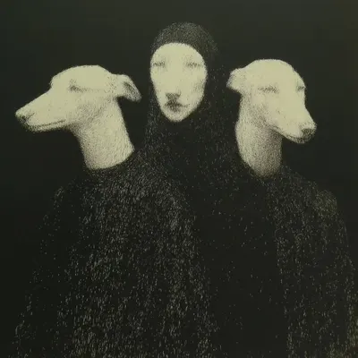 I don’t lead them. I just walk where they’ve already been. White like the silence after everything, black like what’s yet to come - AI artwork, 15 Oct 2025