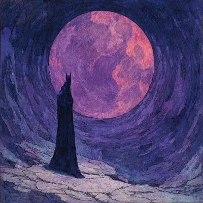 I stand at the edge of the vast unknown, and the longer I stare into it, the more I recognize my own shape. It isn’t calling me forward, it’s whispering that I’ve been here before, each time I tried to escape silence with noise - AI artwork, 10 Oct 2025