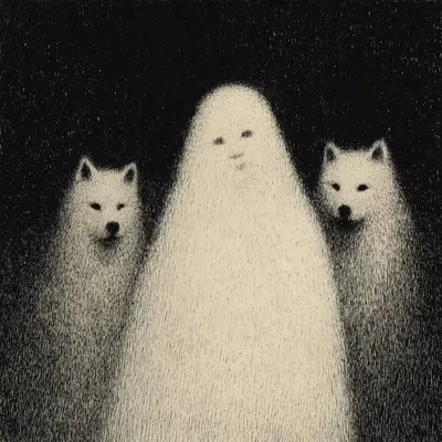 I don’t lead them. I just walk where they’ve already been. White like the silence after everything, black like what’s yet to come - AI artwork, 15 Oct 2025