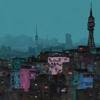 dystopian city among infinite number of universes - AI artwork, 26 Oct 2025